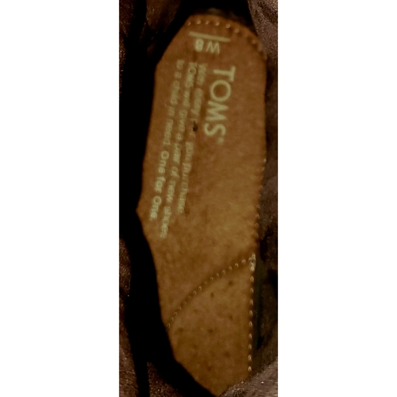 Toms Serra Slouchy Sweater Knit Suede Boots Sz 8 - Picture 10 of 10